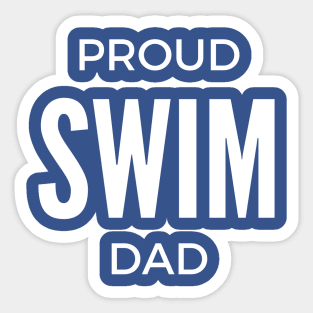 Proud Swim Dad Sticker